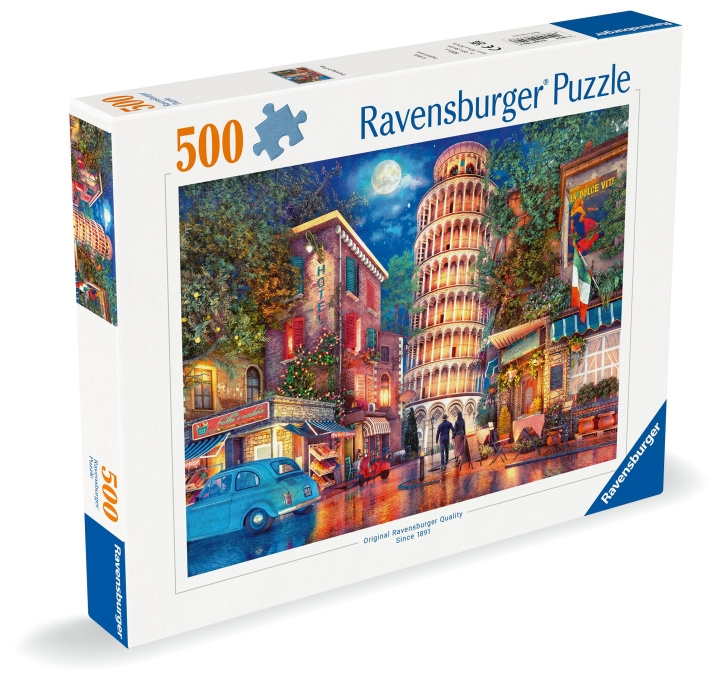 Ravensburger Puzzle Streets Of Pisa 500p (12000709) ryhmässä URHEILU, VAPAA-AIKA JA HARRASTUS / Harrastus / Palapeli @ TP E-commerce Nordic AB (C86695)