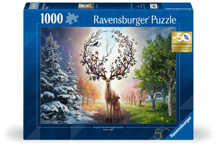 Ravensburger Puzzle Maaginen peura 1000p (12001088) ryhmässä URHEILU, VAPAA-AIKA JA HARRASTUS / Harrastus / Palapeli @ TP E-commerce Nordic AB (C86700)