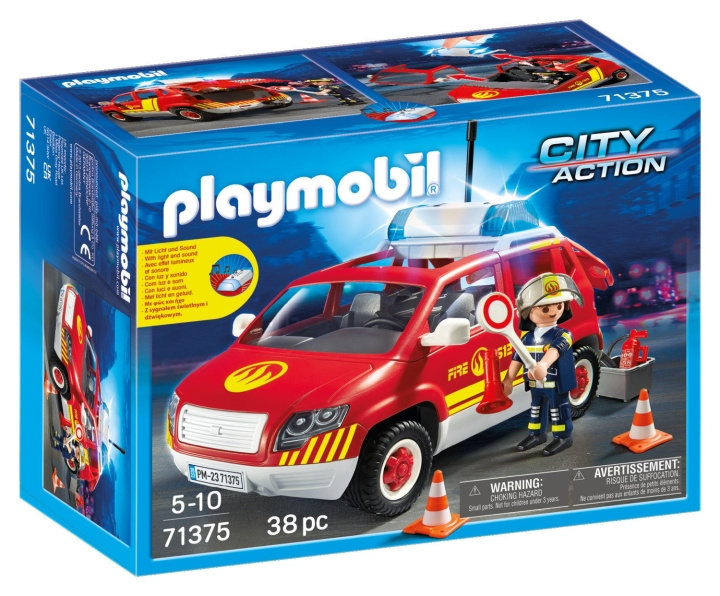 Playmobil Palomestarin auto valoilla ja äänellä (71375) ryhmässä LELUT, TUOTTEET LAPSILLE JA VAUVOILLE / Leikkikalut, Askartelu &Pelit / Lelusarja @ TP E-commerce Nordic AB (C86724)