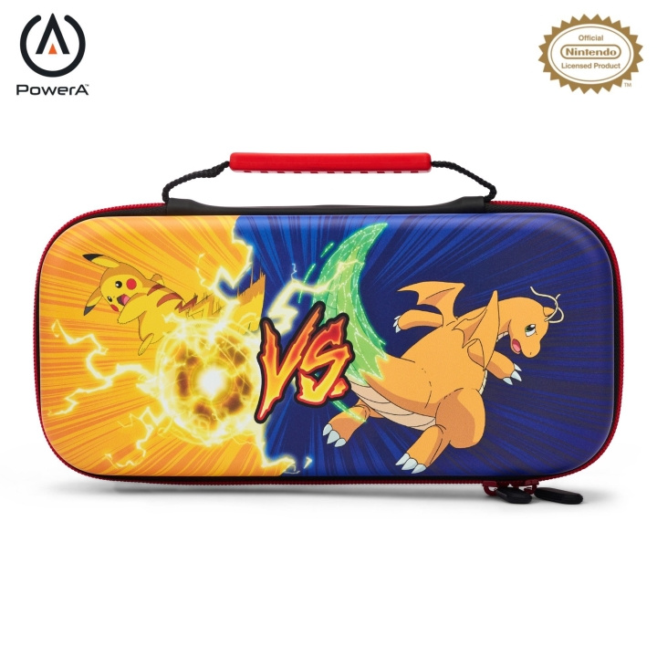 PowerA Suojaustapaus - Pikachu vs. Dragonit /Nintendo Switch ryhmässä KODINELEKTRONIIKKA / Pelikonsolit & Tarvikkeet / Nintendo Switch / Tarvikkeet @ TP E-commerce Nordic AB (C86727)