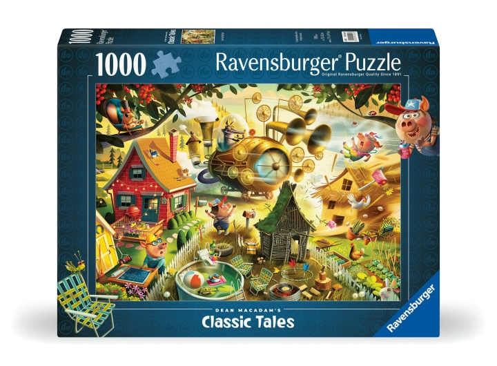 Ravensburger Puzzle Look Out Little Pigs 1000p (12001004) ryhmässä URHEILU, VAPAA-AIKA JA HARRASTUS / Harrastus / Palapeli @ TP E-commerce Nordic AB (C86781)