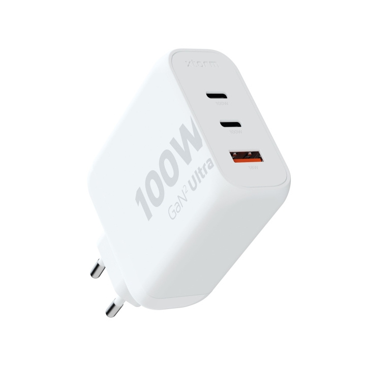 Xtorm 100W GaN2 Ultra kotilaturi 2xUSB-C/USB-A valkoinen ryhmässä ÄLYPUHELIMET JA TABLETIT / Laturit & Kaapelit / Seinälaturi / Seinälaturi Type C @ TP E-commerce Nordic AB (C87389)