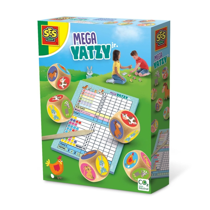 SES Creative Peli - Yatzy - Mega Junior - (S02294) ryhmässä LELUT, TUOTTEET LAPSILLE JA VAUVOILLE / Peli / Ulkopelit @ TP E-commerce Nordic AB (C87927)