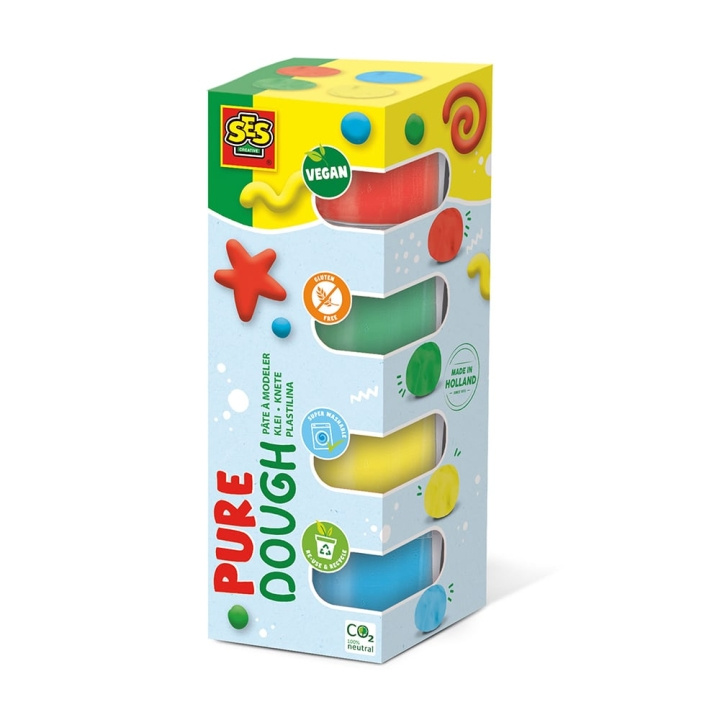 SES Creative Dough - Feel good Pure - (S00511) ryhmässä LELUT, TUOTTEET LAPSILLE JA VAUVOILLE / Leikkikalut, Askartelu &Pelit / Pelaa savea, leikkiä hiekkaa ja tarvikkeita @ TP E-commerce Nordic AB (C88054)