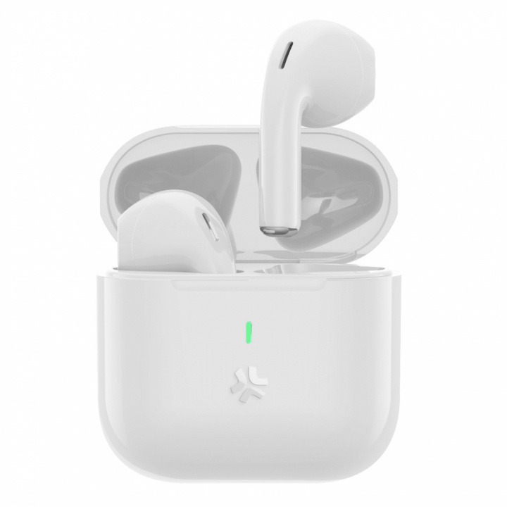 Celly Kompaktit langattomat Bluetooth-kuulokkeet Drop White ryhmässä KODINELEKTRONIIKKA / Ääni & Kuva / Kuulokkeet & Tarvikkeet / Kuulokkeet @ TP E-commerce Nordic AB (C88245)