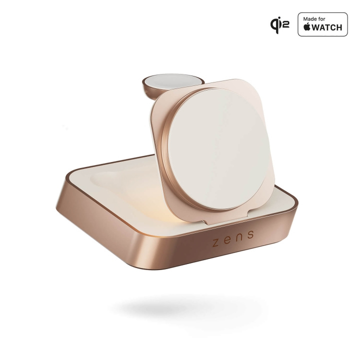 Zens Wireless Charger Nightstand Pro 2 Qi2 Copper ryhmässä ÄLYPUHELIMET JA TABLETIT / Laturit & Kaapelit / Qi Langaton laturi @ TP E-commerce Nordic AB (C90733)
