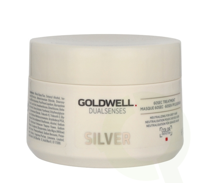 Goldwell Dualsenses Silver 60Sec Treatment 200 ml ryhmässä KAUNEUS JA TERVEYS / Hiukset &Stailaus / Hiustenhoito / Hiusnaamio @ TP E-commerce Nordic AB (C90819)