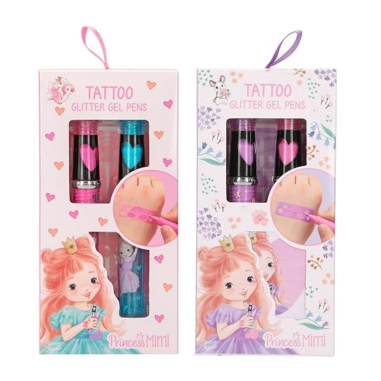 Princess Mimi Tattoo Glitter Gel Kynät ( 0412324 ) ryhmässä LELUT, TUOTTEET LAPSILLE JA VAUVOILLE / Leikkikalut, Askartelu &Pelit / Käsityöt @ TP E-commerce Nordic AB (C90975)