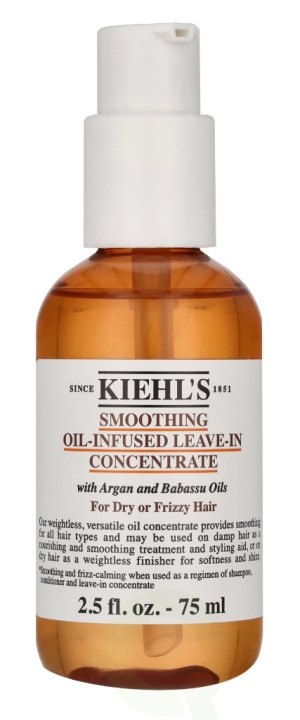 Kiehl\'s Smoothing Oil-Infused Leave-In Concentrate 75 ml ryhmässä KAUNEUS JA TERVEYS / Hiukset &Stailaus / Hiustenhoito / Hoitoainesuihke/Leave-in @ TP E-commerce Nordic AB (C91956)