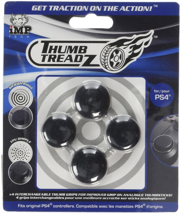 iMP TECH Trigger Treadz: Treadz 4-Pack (PS4): Thumb Treadz 4-Pack (PS4) ryhmässä KODINELEKTRONIIKKA / Pelikonsolit & Tarvikkeet / Sony PlayStation 4 / Tarvikkeet @ TP E-commerce Nordic AB (C92405)
