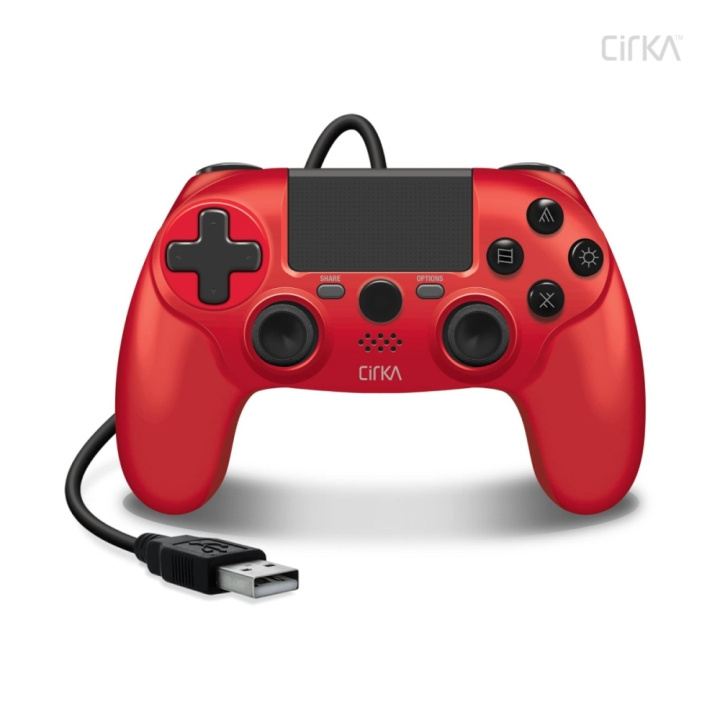 Hyperkin Nuforce langallinen ohjain PS4/ PC/ Mac (punainen) ryhmässä KODINELEKTRONIIKKA / Pelikonsolit & Tarvikkeet / Sony PlayStation 4 / Tarvikkeet @ TP E-commerce Nordic AB (C93088)