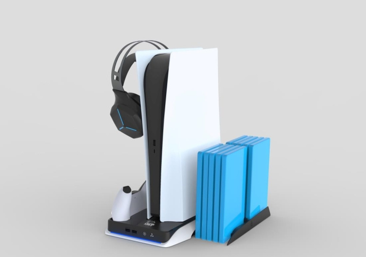 iMP TECH DLX+ LED-monitoimilaturi PS5 standard / Digital - Valkoinen valkoinen ryhmässä KODINELEKTRONIIKKA / Pelikonsolit & Tarvikkeet / Sony PlayStation 5 / Tarvikkeet @ TP E-commerce Nordic AB (C93385)