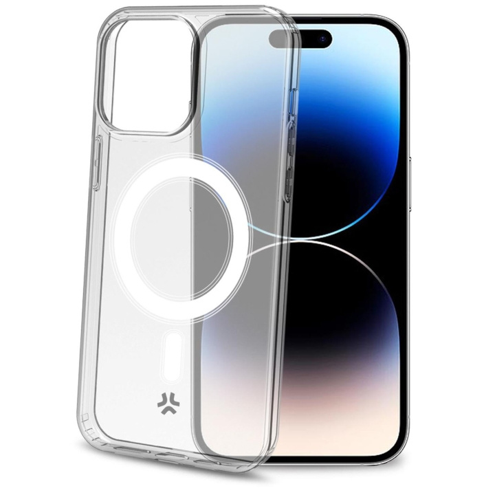 Celly Gelskinmag TPU Cover MagSafe-kompatibelt iPhone 15 Pro Transparent ryhmässä ÄLYPUHELIMET JA TABLETIT / Puhelimen suojakotelo / Apple / iPhone 15 @ TP E-commerce Nordic AB (C93492)