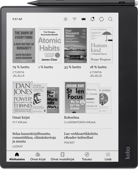 Kobo Elipsa 2E -e-kirjan lukulaite ryhmässä ÄLYPUHELIMET JA TABLETIT / Lukutabletit @ TP E-commerce Nordic AB (C93527)