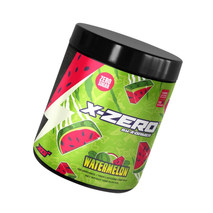 X-GAMER X-Zero 160 gram Watermelon ryhmässä TIETOKOONET & TARVIKKEET / GAMING / Pelaajien energiajuomat @ TP E-commerce Nordic AB (C94706)