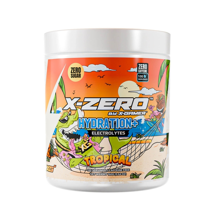 X-GAMER X-Zero 160 gram Tropical - Hydration+ ryhmässä TIETOKOONET & TARVIKKEET / GAMING / Pelaajien energiajuomat @ TP E-commerce Nordic AB (C94708)