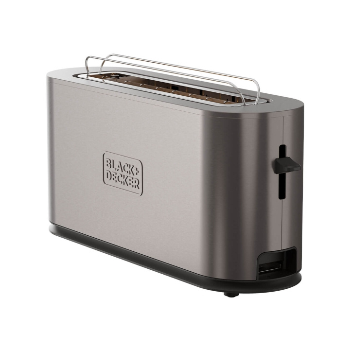 BLACK+DECKER Toaster Long Slot 1000W Inox ryhmässä KOTI, TALOUS JA PUUTARHA / Kodinkoneet / Leivänpaahtimet & Leipägrillit / Leivänpaahtimet @ TP E-commerce Nordic AB (C94776)