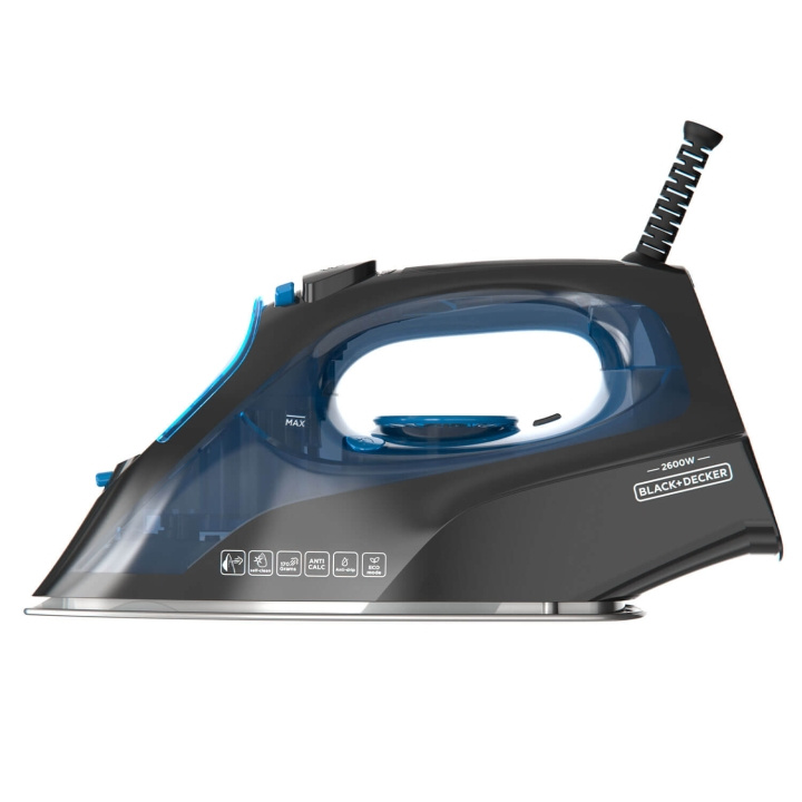 BLACK+DECKER Steam Iron 2600W Blue ryhmässä KOTI, TALOUS JA PUUTARHA / Vaatehuolto / Silitysrauta @ TP E-commerce Nordic AB (C94780)