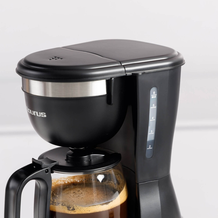 Taurus Coffee Maker Verona 6 Black ryhmässä KOTI, TALOUS JA PUUTARHA / Kodinkoneet / Kahvikoneet ja tarvikkeet / Kahvinkeittimet @ TP E-commerce Nordic AB (C94792)