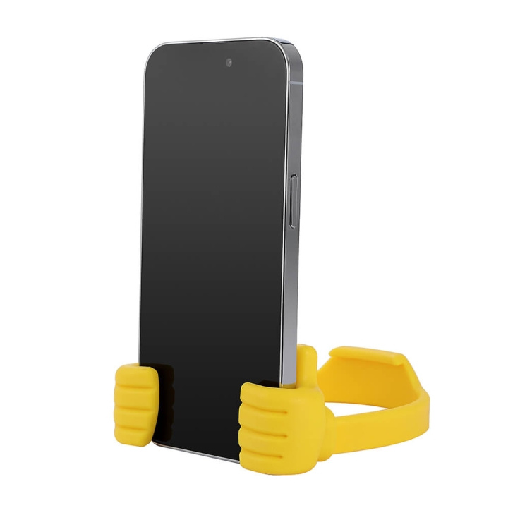 Gear Desk Holder Mobile Phone Yellow ryhmässä ÄLYPUHELIMET JA TABLETIT / Muut tarvikkeet / Popsockets @ TP E-commerce Nordic AB (C94811)