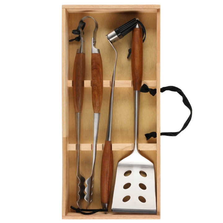 Mustang Grilling set Wooden Case 3 Pcs ryhmässä KOTI, TALOUS JA PUUTARHA / Puutarhatuotteet / Grillit & grillitarvikkeet @ TP E-commerce Nordic AB (C94819)