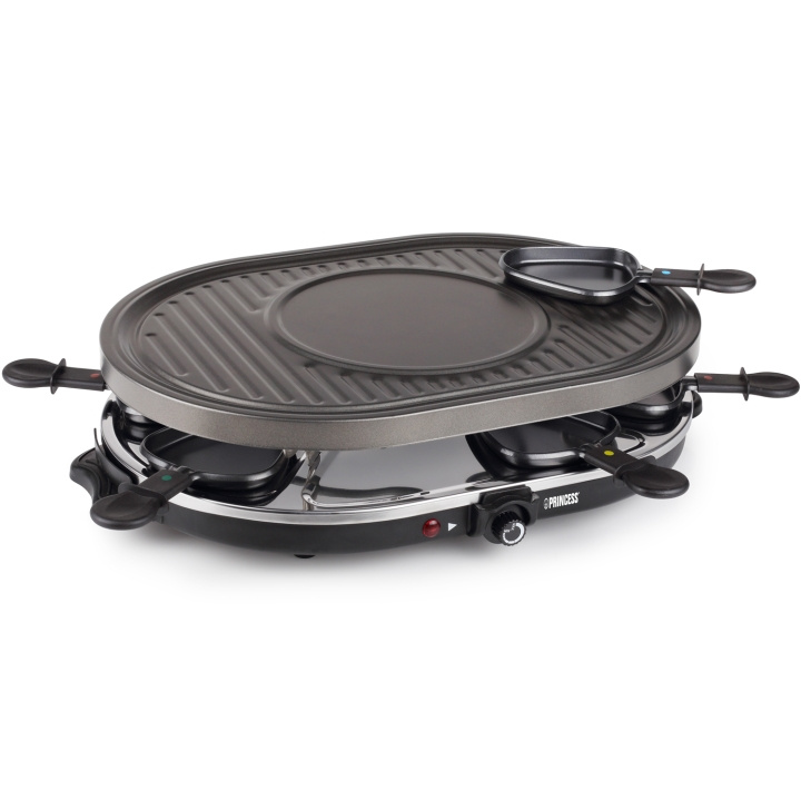 Princess Raclette 8 Oval Grill Party 162700 43X30cm grillplatta ryhmässä KOTI, TALOUS JA PUUTARHA / Kodinkoneet / Leivänpaahtimet & Leipägrillit / Pöytägrillit ja Raclette @ TP E-commerce Nordic AB (C95486)