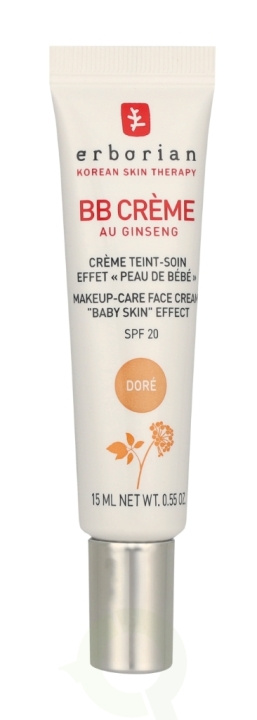 Erborian BB Cream Au Ginseng 5-In-1 Baby Skin Effect SPF20 15 ml Dore ryhmässä KAUNEUS JA TERVEYS / Meikit / Meikit Kasvot / CC/BB Voiteet @ TP E-commerce Nordic AB (C95665)