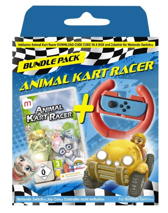 Animal Kart Racer Bundle (koodi laatikossa) (DE/Multi in Game) ryhmässä KODINELEKTRONIIKKA / Pelikonsolit & Tarvikkeet / Nintendo Switch / Pelit @ TP E-commerce Nordic AB (C96475)
