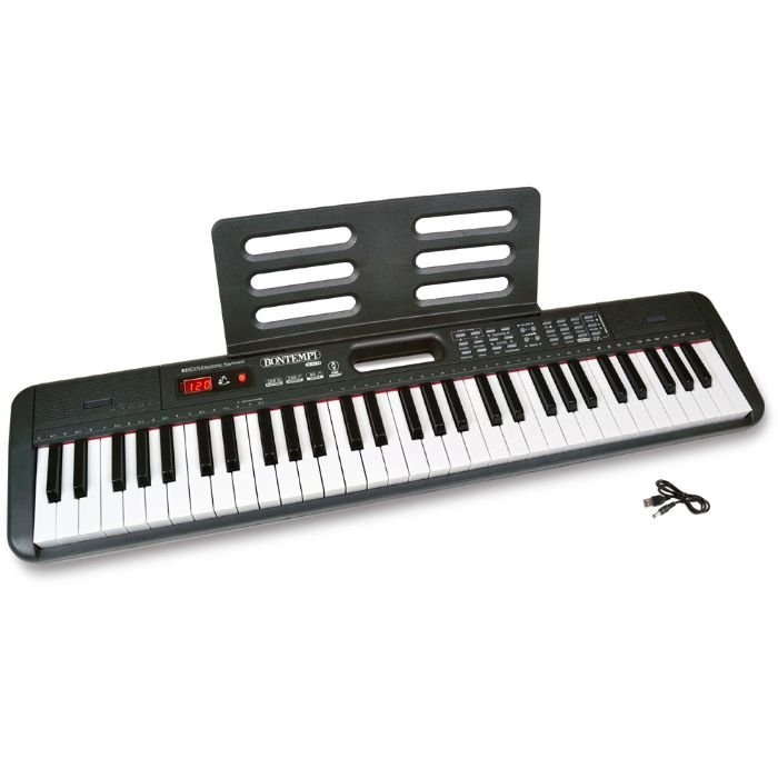 Bontempi Näppäimistö 61 näppäintä (166119) ryhmässä LELUT, TUOTTEET LAPSILLE JA VAUVOILLE / Musiikki, Laulu & Kuva / Soittimet @ TP E-commerce Nordic AB (C96667)