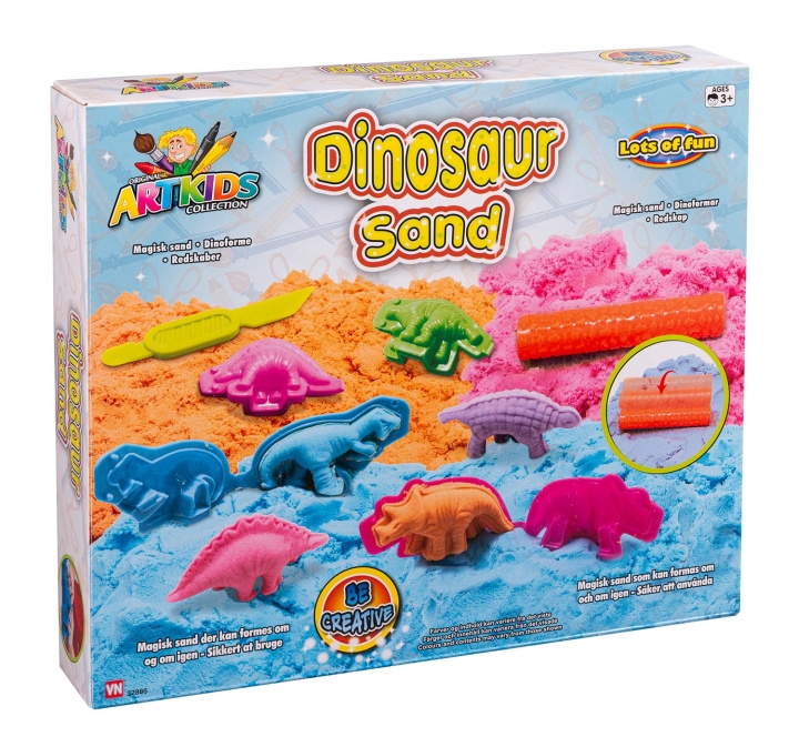 ArtKids Taikahiekka - Dinosaurus (32886) ryhmässä LELUT, TUOTTEET LAPSILLE JA VAUVOILLE / Leikkikalut, Askartelu &Pelit / Pelaa savea, leikkiä hiekkaa ja tarvikkeita @ TP E-commerce Nordic AB (C97379)