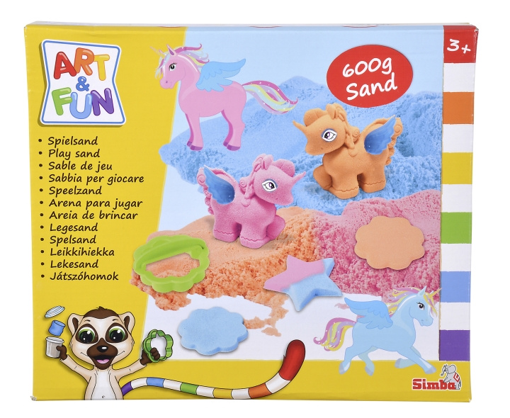 Art&Fun Playsand Set Yksisarvinen (106344622) ryhmässä LELUT, TUOTTEET LAPSILLE JA VAUVOILLE / Leikkikalut, Askartelu &Pelit / Pelaa savea, leikkiä hiekkaa ja tarvikkeita @ TP E-commerce Nordic AB (C97499)
