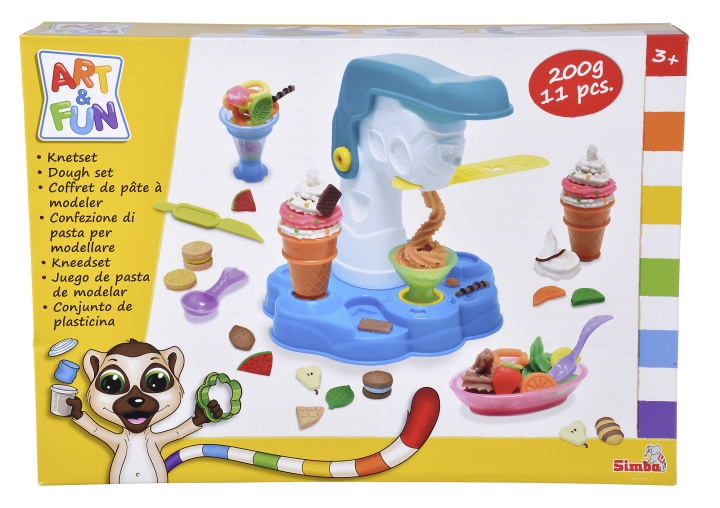 Art&Fun Taikinasetti jäätelöasema (106324619) ryhmässä LELUT, TUOTTEET LAPSILLE JA VAUVOILLE / Leikkikalut, Askartelu &Pelit / Pelaa savea, leikkiä hiekkaa ja tarvikkeita @ TP E-commerce Nordic AB (C97500)