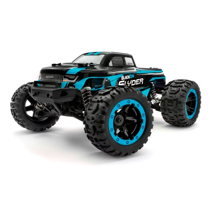 Blackzon Slyder MT 1/16 4WD sähköinen monsteriauto - sininen (540104) ryhmässä LELUT, TUOTTEET LAPSILLE JA VAUVOILLE / Radio-ohjattava / Radio-ohjattavat autot @ TP E-commerce Nordic AB (C98175)