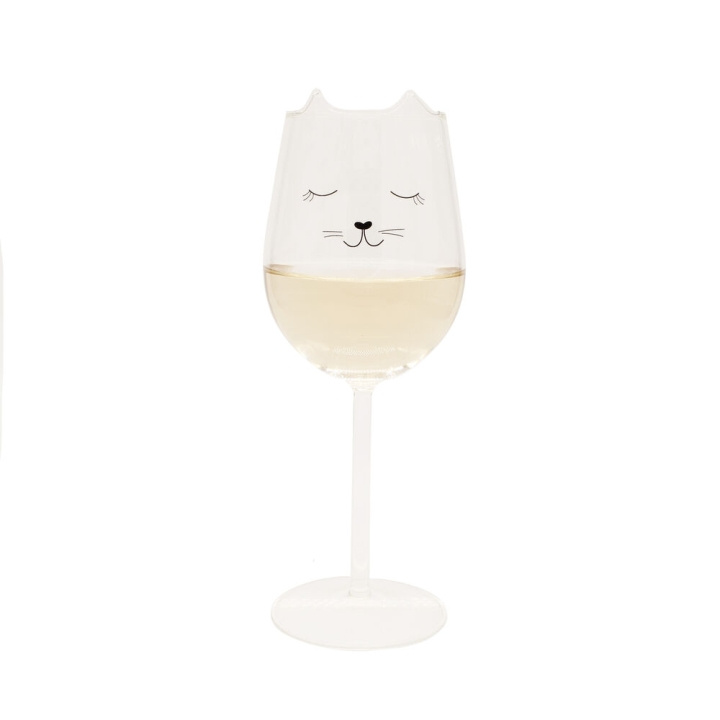 Winkee Cat Wine Glass - Viinilasi ryhmässä URHEILU, VAPAA-AIKA JA HARRASTUS / Hauskat tavarat / Älylaitteet @ TP E-commerce Nordic AB (C98889)