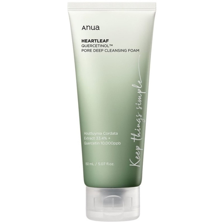 Anua Heartleaf Quercetinol Pore Deep Cleansing Foam 150ml ryhmässä KAUNEUS JA TERVEYS / Ihonhoito / Kasvot / Puhdistus @ TP E-commerce Nordic AB (C99602)