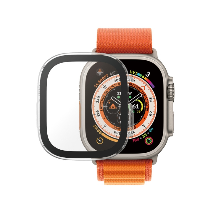 PanzerGlass Näytönsuoja med D3O Full Body Apple Watch Ultra - 49mm - läpinäkyvä - läpinäkyvä ryhmässä ÄLYPUHELIMET JA TABLETIT / Urheilu, koti ja vapaa-aika / Apple Watch & tarvikkeet / Apple Watch @ TP E-commerce Nordic AB (D00423)