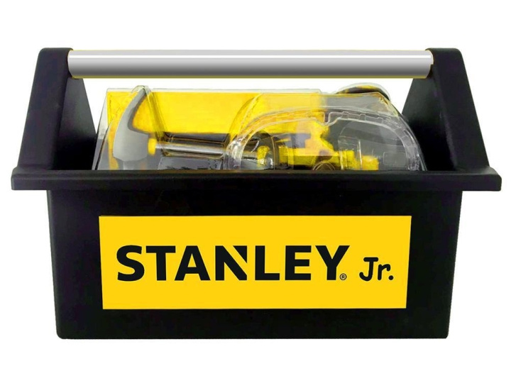 Stanley Jr. - Avoin työkalupakki + 5 kpl työkalusarja (TBS005-06-SY) ryhmässä LELUT, TUOTTEET LAPSILLE JA VAUVOILLE / Leikkikalut, Askartelu &Pelit / Pieni koti ja roolileikki @ TP E-commerce Nordic AB (D00540)
