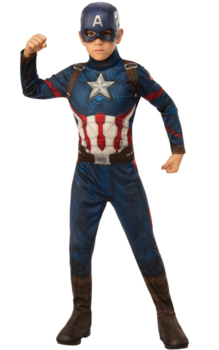 Rubies Costume - Captain America (132 cm) ryhmässä LELUT, TUOTTEET LAPSILLE JA VAUVOILLE / Leikkikalut, Askartelu &Pelit / Naamiaisasut @ TP E-commerce Nordic AB (D01451)