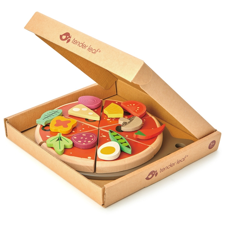 Tender Leaf Pizza Party - (TL8275) ryhmässä LELUT, TUOTTEET LAPSILLE JA VAUVOILLE / Lelut vauvoille (0-3v) / Toiminnalliset lelut @ TP E-commerce Nordic AB (D01458)