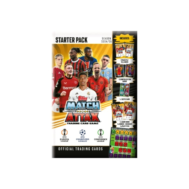Topps MATCH ATTAX CHAMPIONS LEAGUE STARTER PACK (UCLMA24-02) ryhmässä URHEILU, VAPAA-AIKA JA HARRASTUS / Hauskat tavarat / Keräilyesineet @ TP E-commerce Nordic AB (D01907)