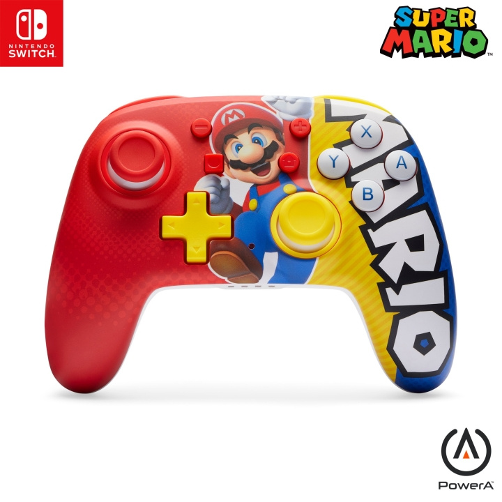 PowerA Nano Enhanced Wireless Controller - Mario Victory (Nintendo Switch) - langaton ohjain (Nintendo Switch) ryhmässä KODINELEKTRONIIKKA / Pelikonsolit & Tarvikkeet / Nintendo Switch / Tarvikkeet @ TP E-commerce Nordic AB (D02348)