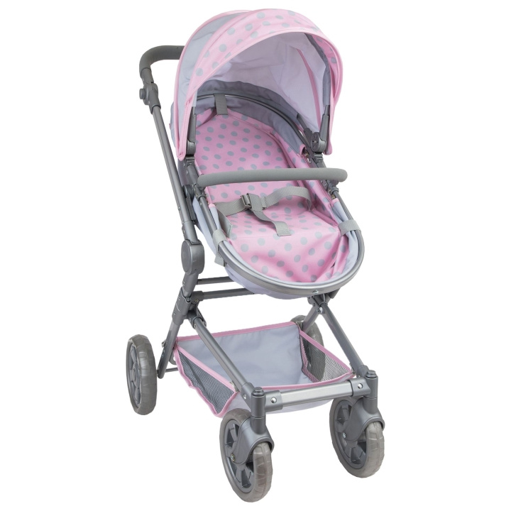 Tiny Treasure s - Foldable Babydoll Pram (30572) ryhmässä LELUT, TUOTTEET LAPSILLE JA VAUVOILLE / Leikkikalut, Askartelu &Pelit / Nuket & Tarvikkeet @ TP E-commerce Nordic AB (D02389)