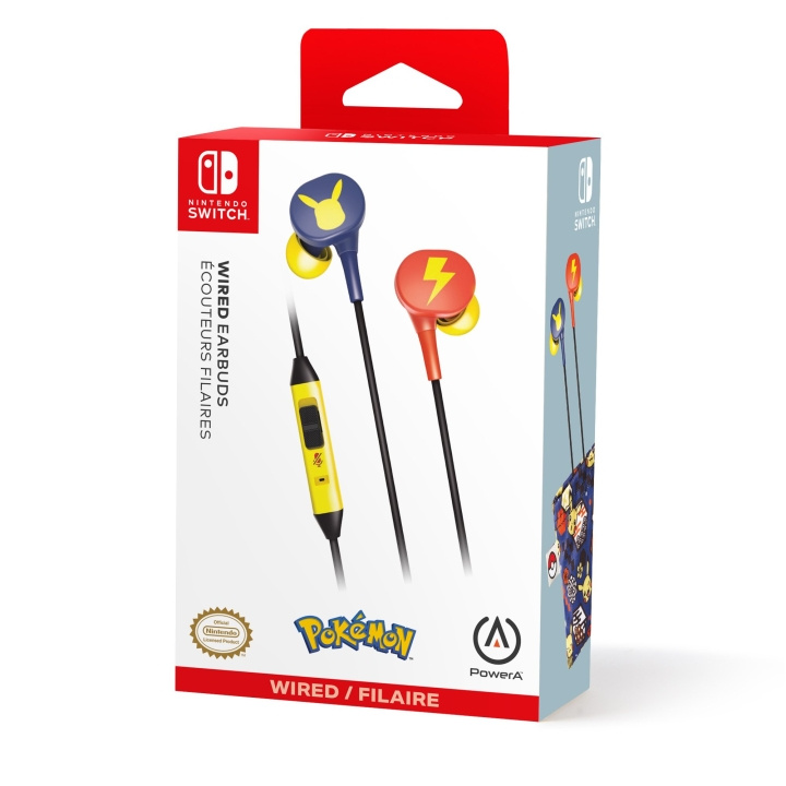 PowerA NSW langalliset kuulokkeet - Pokémon Pikachu Blossom - Pokémon Pikachu Blossom ryhmässä KODINELEKTRONIIKKA / Pelikonsolit & Tarvikkeet / Nintendo Switch / Tarvikkeet @ TP E-commerce Nordic AB (D02578)