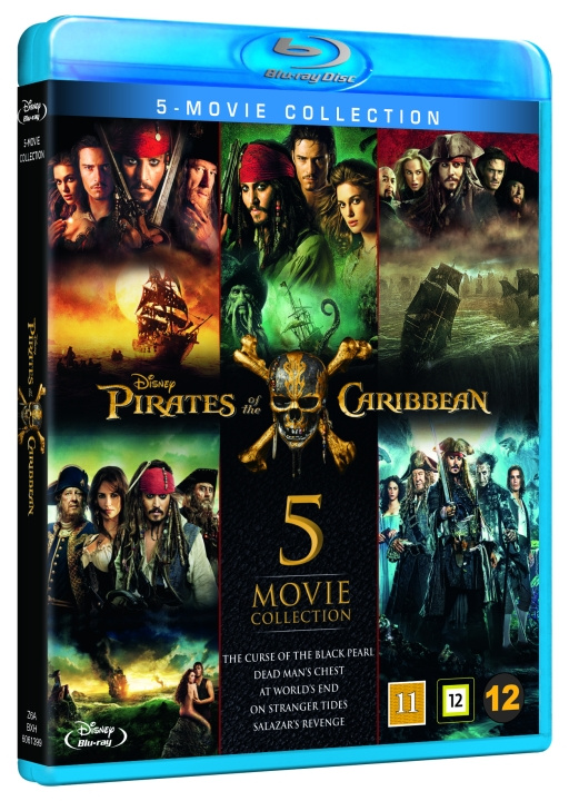 Pirates Of The Caribbean 1-5 Box ryhmässä KODINELEKTRONIIKKA / Ääni & Kuva / TV & Tarvikkeet / Elokuvat / Blu-ray @ TP E-commerce Nordic AB (D03551)
