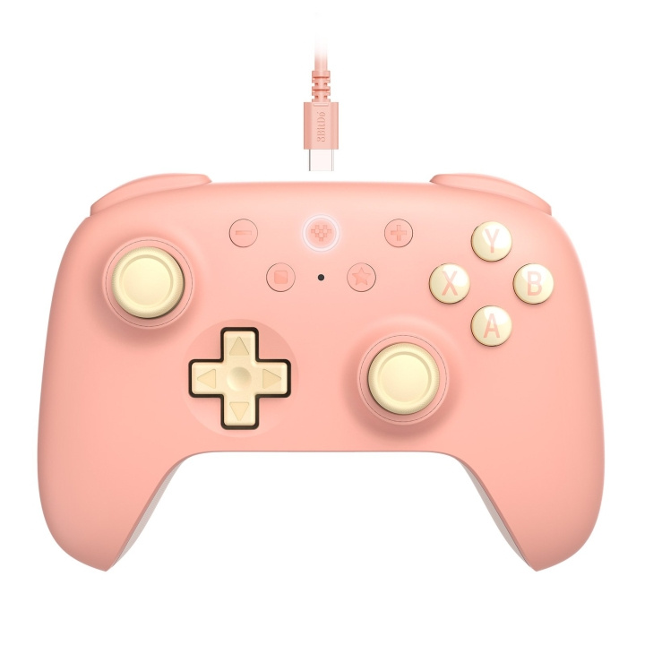 8Bitdo Ultimate 2C Wired Pad Peach ryhmässä TIETOKOONET & TARVIKKEET / GAMING / Gamepad @ TP E-commerce Nordic AB (D05118)