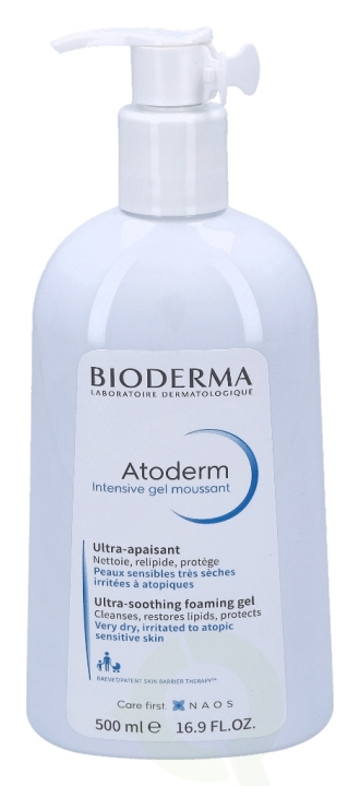 Bioderma Atoderm Intensive Gel Moussant 500 ml Very Dry, Irritated To Atopic Sensitive Skin ryhmässä KAUNEUS JA TERVEYS / Ihonhoito / Kasvot / Päivävoide @ TP E-commerce Nordic AB (D05681)