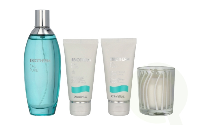 Biotherm Eau Pure Set 270 ml Edt Spray 100ml/Body Milk 50ml/Shower Gel 50ml/Scented Candle 70gr ryhmässä KAUNEUS JA TERVEYS / Lahjapakkaukset / Naisten lahjapakkaukset @ TP E-commerce Nordic AB (D05931)