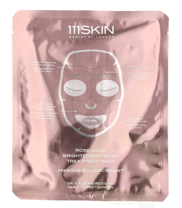 111Skin Rose Gold Brightening Facial Treatment Mask Set 150 ml 5x30ml ryhmässä KAUNEUS JA TERVEYS / Ihonhoito / Kasvot / Naamiot @ TP E-commerce Nordic AB (D06309)