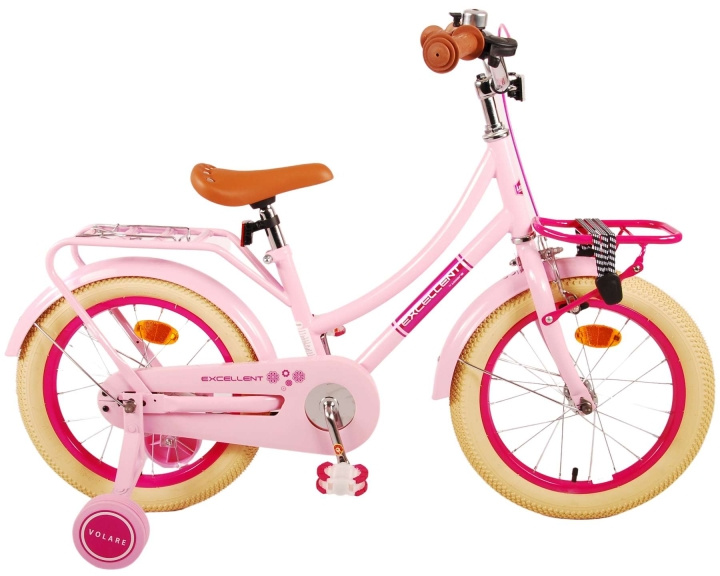 Volare Lasten polkupyörä 16 - Excellent Pink (21388) ryhmässä LELUT, TUOTTEET LAPSILLE JA VAUVOILLE / Ulkoleut / Pyörät & Potkulaudat @ TP E-commerce Nordic AB (D06398)