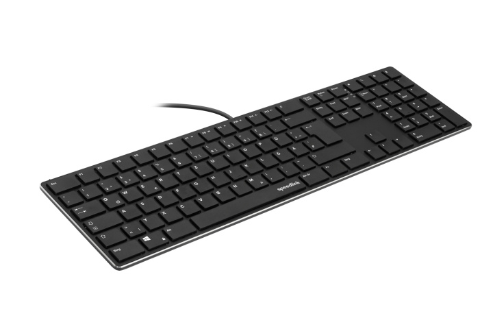 Speedlink RIVA Slim Metal Scissor Keyboard, musta - pohjoismainen ulkoasu ryhmässä TIETOKOONET & TARVIKKEET / Hiiret & Näppäimistöt / Näppäimistöt / Langalliset @ TP E-commerce Nordic AB (D06640)